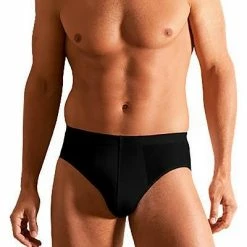 Novila Stretch Cotton Sport-Slip 8035/11/28 Baumwoll-Stretch, Schwarz