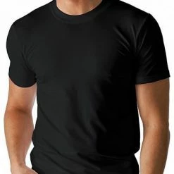Mey DRY COTTON Olympia-Shirt schwarz 46003/123 T-Shirt, Baumwolle