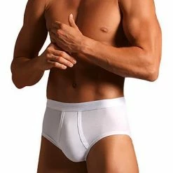 Novila Natural Comfort Slip mit Eingriff 8036/14/1 Mako-Baumwolle, Weiss