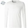 RAGMAN T-Shirt 482180/006 Longsleeve, Body Fit, Pima Baumwolle, Weiß