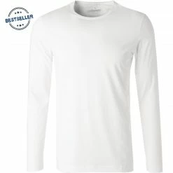 RAGMAN T-Shirt 482180/006 Longsleeve, Body Fit, Pima Baumwolle, Weiß