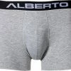 Alberto Short Hero 06347003/960 Trunk, Baumwoll-Stretch, Grau meliert, Grau