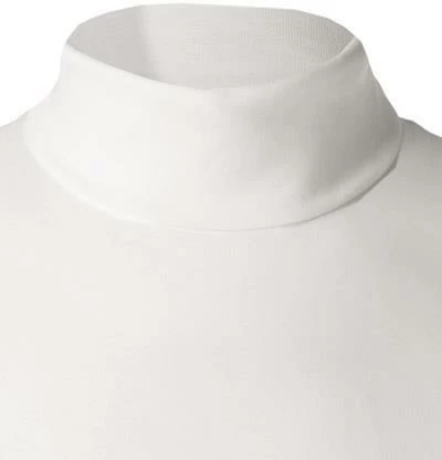 RAGMAN Longsleeve 400160/006 Stehkragenshirt, Baumwolle, Weiß – Bild 3