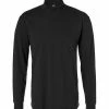 RAGMAN Longsleeve 400160/009 Stehkragenshirt, Baumwolle, Schwarz