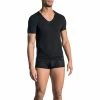 Olaf Benz RED0965 V-Neck (Low) 106024/8000 T-Shirt, Mikrofaser, Schwarz, Black