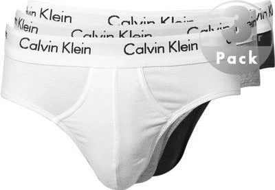 Calvin Klein Underwear Calvin Klein COTTON STRETCH 3er Pack U2661G/998 Slips, Baumwolle, Weiß-grau-schwarz, Weiss-schwarz-grau – Bild 2