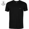 BOSS RH-Shirt 2er Pack black 50325405/001 T-Shirts, Baumwoll-Stretch, Schwarz
