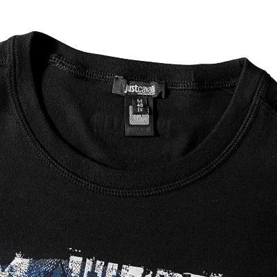 Just cavalli RH-Shirt Just Cool schwarz E4400/01 T-Shirt, Baumwoll-Stretch – Bild 2