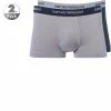 EMPORIO ARMANI Trunk 2Pack 111210/CC717/13742 Trunks, Baumwoll-Stretch, Mittelgrau-nachtblau, Grau-blau