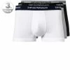 EMPORIO ARMANI Trunk 3er Pack 111357/CC717/02910 Trunks, Baumwoll-Stretch, Weiß-grau-schwarz, Weiß-schwarz-grau