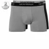 EMPORIO ARMANI Boxer 2er Pack 111268/CC717/03320 Trunks, Baumwoll-Stretch, Schwarz-grau