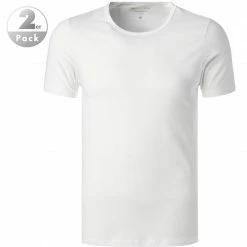 Marc O'Polo Shirt Crew-Neck 149803/100 T-Shirts, Baumwoll-Stretch, Weiß, White