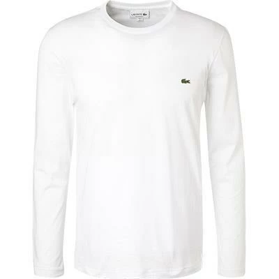 LACOSTE T-Shirt TH2040/001 Longsleeve, Regular Fit, Baumwolle, Weiß, Blanc