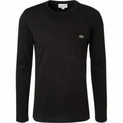 LACOSTE T-Shirt TH2040/031 Longsleeve, Regular Fit, Baumwolle, Schwarz, Noir