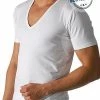 MEY Drunterhemd V-Neck Regular Fit 46038/101 Baumwolle COOLMAX®, Weiß, White