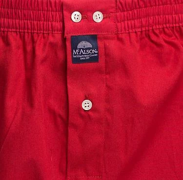 MC ALSON Boxer-Shorts 0110/rot Boxershorts, Baumwolle – Bild 2