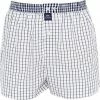 MC ALSON Boxer-Shorts 0224/weiß-blau Boxershorts, Baumwolle, Weiß-blau kariert