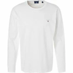 Gant Longsleeve 234502/110 Regular Fit, Baumwolle, Weiß, White