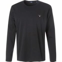 Gant Longsleeve 234502/5 Regular Fit, Baumwolle, Schwarz, Black