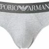 EMPORIO ARMANI Brief 111285/CC729/00048 Slip, Baumwoll-Stretch, Hellgrau meliert, Grau