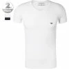 EMPORIO ARMANI V-Neck 2er Pack 111512/CC717/10410 T-Shirts, Baumwolle, Weiß-navy, Weiß