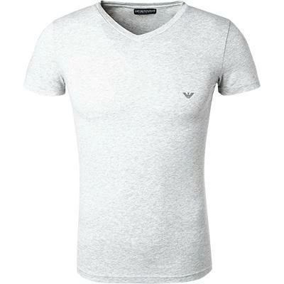 EMPORIO ARMANI V-Shirt 110810/CC729/00048 T-Shirt, Baumwolle, Hellgrau meliert, Grau