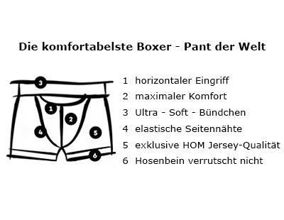 HOM HO1 Long Boxer Brief 359519/0003 Trunk mit Eingriff, Baumwolle, Weiß, White – Bild 3