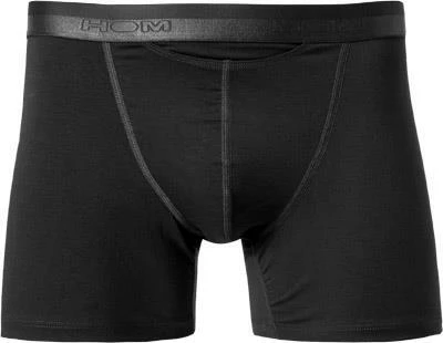 HOM HO1 Long Boxer Brief 359519/0004 Trunk mit Eingriff, Baumwolle, Schwarz, Black