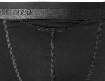 HOM HO1 Long Boxer Brief 359519/0004 Trunk mit Eingriff, Baumwolle, Schwarz, Black – Bild 2