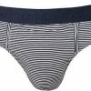 HOM HO1 Simon Mini Briefs 359852/00RA Slip mit Eingriff, Modal-Stretch, Navy-weiß gestreift, Navy