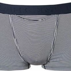 HOM HO1 Simon Boxer Briefs 359850/00RA Trunk, Modal-Stretch, Navy-weiß gestreift, Navy