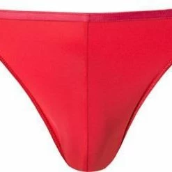 HOM Plumes Micro Briefs 404756/4063 Slip, Mikrofaser-Stretch, Feuerrot, Rot