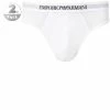 EMPORIO ARMANI Brief 2er Pack 111321/CC722/04710 Slips, Baumwolle, Weiß