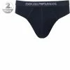 EMPORIO ARMANI Brief 2er Pack 111321/CC722/27435 Slips, Baumwolle, Dunkelblau, Marine