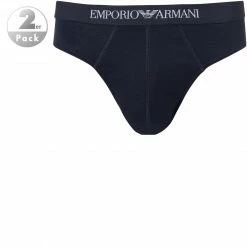EMPORIO ARMANI Brief 2er Pack 111321/CC722/27435 Slips, Baumwolle, Dunkelblau, Marine