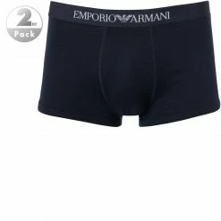 EMPORIO ARMANI Trunk 2er Pack 111613/CC722/27435 Trunks, Baumwolle, Marineblau, Marine