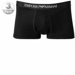 EMPORIO ARMANI Trunk 3er Pack 111610/CC722/21320 Trunks, Baumwolle, Schwarz