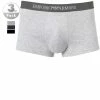 EMPORIO ARMANI Trunk 3er Pack 111610/CC722/94235 Trunks, Baumwolle, Hellgrau-marineblau-schwarz, Marine-grau-schwarz