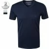 EMPORIO ARMANI V-Shirt 2er Pack 111648/CC722/15935 T-Shirts, Baumwolle, Marine-hellgrau, Marine-grau
