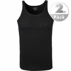 EMPORIO ARMANI Tank Top 2 Pack 111612/CC722/07320 Tanktops, Baumwolle, Schwarz