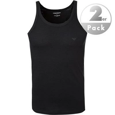 EMPORIO ARMANI Tank Top 2 Pack 111612/CC722/07320 Tanktops, Baumwolle, Schwarz
