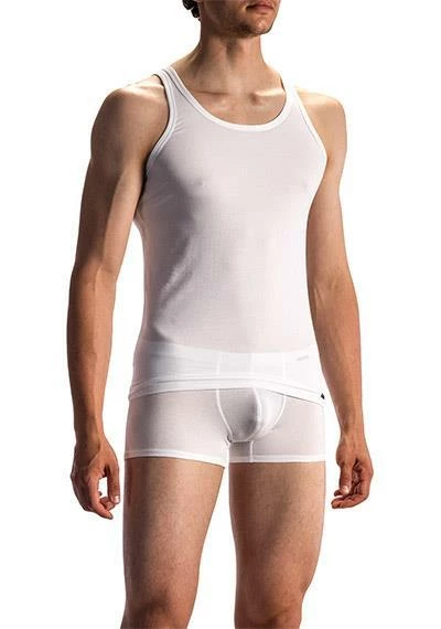 Olaf Benz RED1601 Sportshirt 107415/1000 Tanktop, Baumwoll-Stretch, Weiß, White – Bild 2