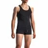 Olaf Benz RED1601 Sportshirt 107415/8000 Tanktop, Baumwoll-Stretch, Schwarz, Black
