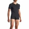 Olaf Benz RED1601 V-Shirt 107418/8000 T-Shirt, Baumwoll-Stretch, Schwarz, Black