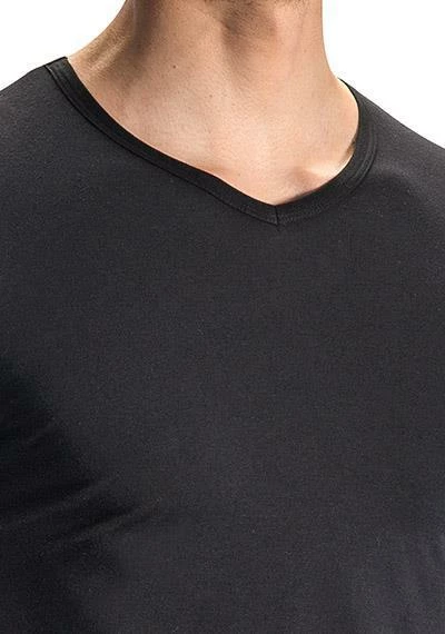Olaf Benz RED1601 V-Shirt 107418/8000 T-Shirt, Baumwoll-Stretch, Schwarz, Black – Bild 4