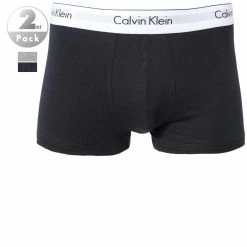 Calvin Klein Underwear Calvin Klein MODERN COTTON 2er Pack NB1086A/BHY Trunks, Baumwoll-Stretch, Schwarz-grau