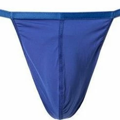 HOM Plumes G-String 359931/00BI Stringtanga, Mikrofaser-Stretch, Königsblau, Blue