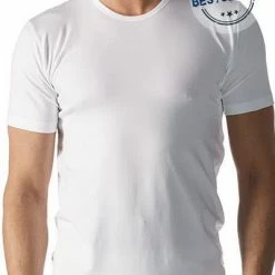 Mey DRY COTTON FUNCTIONAL Round-Neck 46082/101 Drunterhemd, Regular Fit, Baumwolle COOLMAX®, Weiß, White