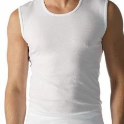 Mey CASUAL COTTON City-Shirt 49001/101 Tanktop, Baumwolle, Weiß, White