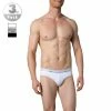 Polo Ralph Lauren Brief 3er Pack 714513423007 Slips, Baumwoll-Stretch, Weiß-hellgrau-schwarz, White-grey-black
